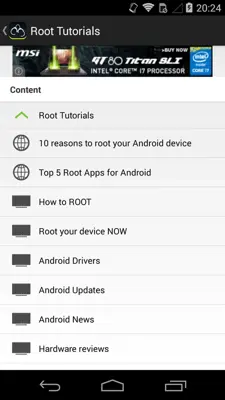 Root Tutorials android App screenshot 0